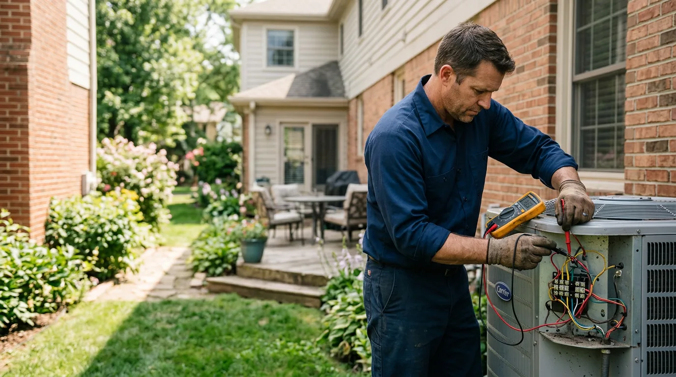 HVAC technician working near Renick, WV